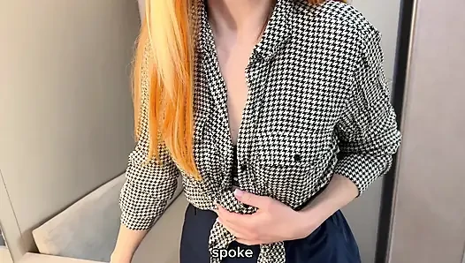 My Stepmom's Friend Served My Cock and Got a Creampie While Stepmom Came Out - Amateur with Talk