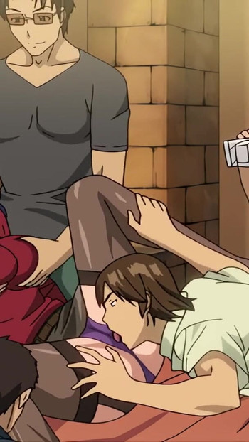 Episkt ögonblick från "hentai simlektioner förvandlades till sex"
