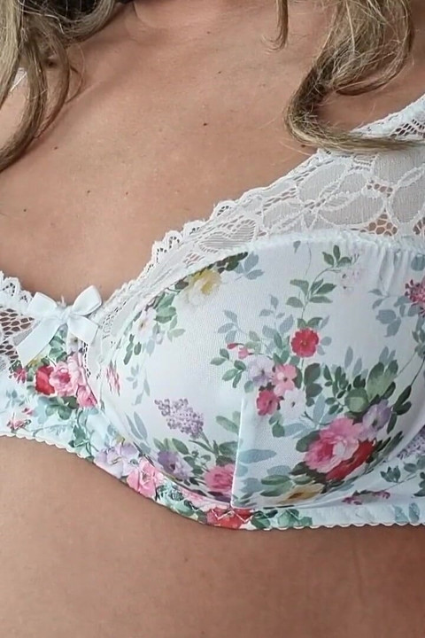 90s Vintage Flower Bra