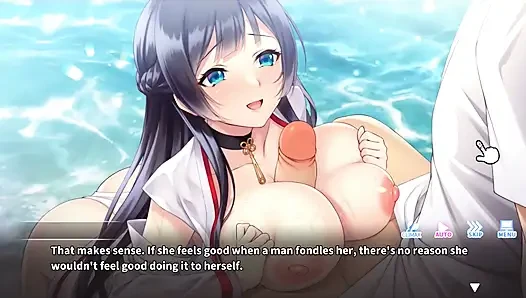 Hentai Game – Do As I Say - Shrine Maiden Paizuri