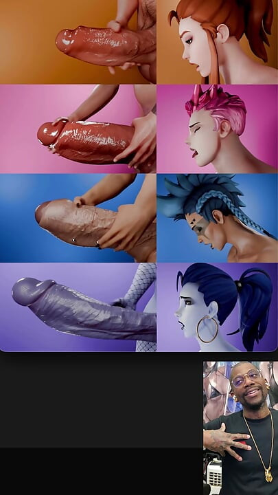 トランスジェンダーがきつい膣を犯す、オーバーウォッチのトランスジェンダーがオナニーと射精、チンコを叩く、コンピレーション