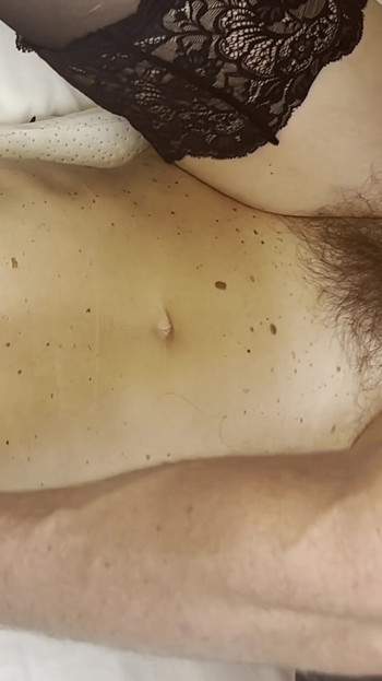 Stunning moment from "Hot mature MILF with super hairy bush bedroom fuck compilation"