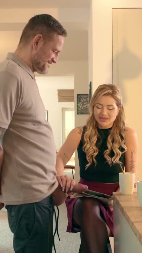 VIP4K. Blonde fiancee wasn't shy to show her body | Clip 1