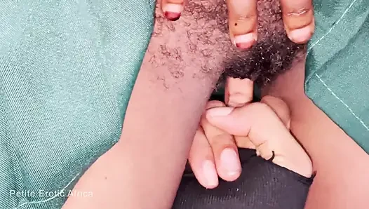 Sweet Ebony Teen Taking Huge Dick Out of Passion