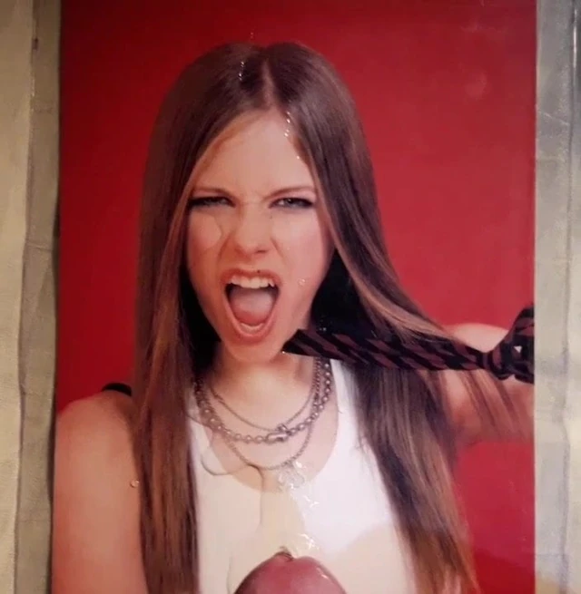 Cum tribute to my princess Avril #5