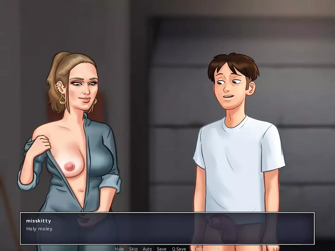 SUMMERTIME SAGA Part 335 – An Experienced Lady Destoys Young Cock By MissKitty2K