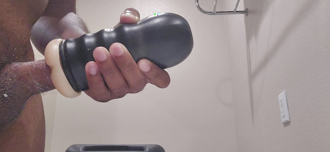 Fucking my sex toy, thinking about cumming in someone's ass