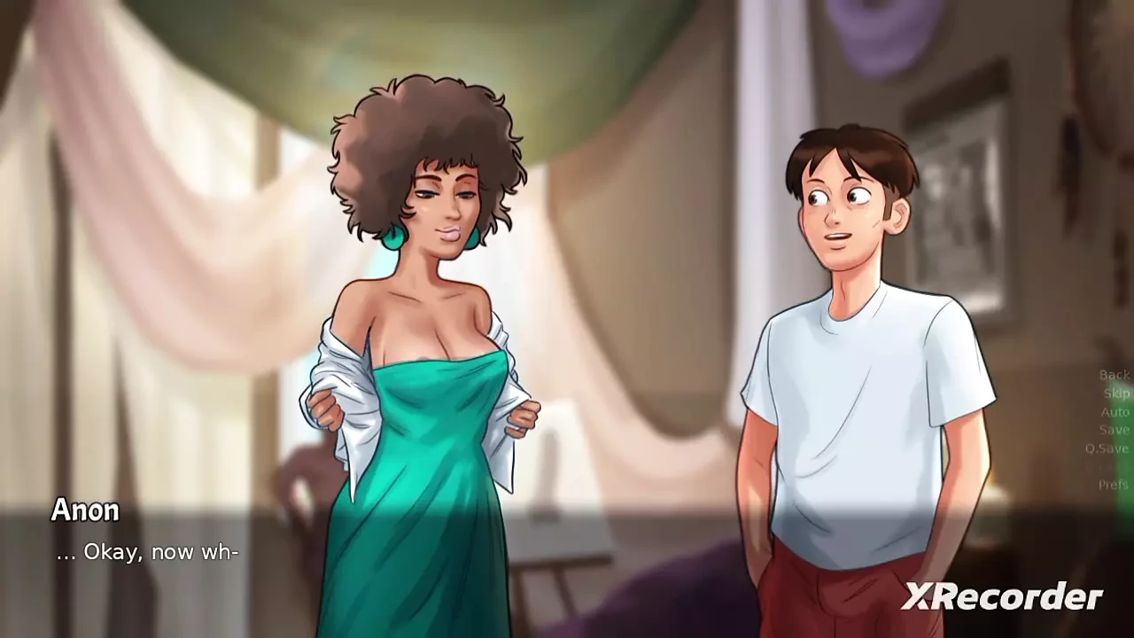 Miss ross ne anon ko apni bdi penting vali kamukta ka khulasa kiya (Summertime saga gameplay)