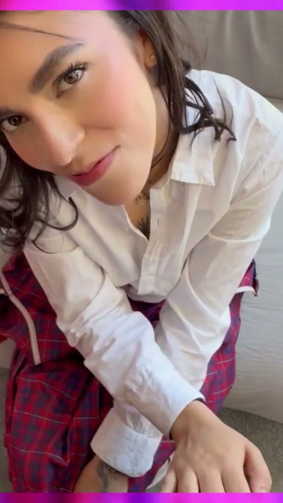 A student in school uniform gets fucked by a big erect cock | Clip 2
