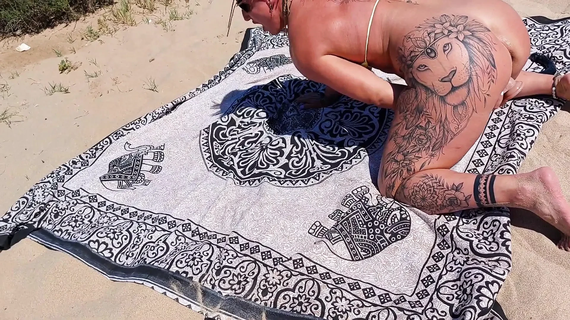 A Good Bitch Fucked on the Beach