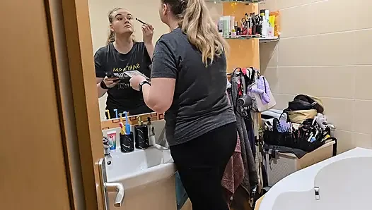 Watching My Wife Get Ready… She Looks so Good - Mirror Makeup Routine