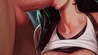 Zabava s curom s velikim ustima i kako ona uživa u tome