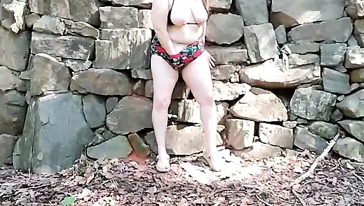 Sexy Naughty Curvy BBW Outside in Bikini