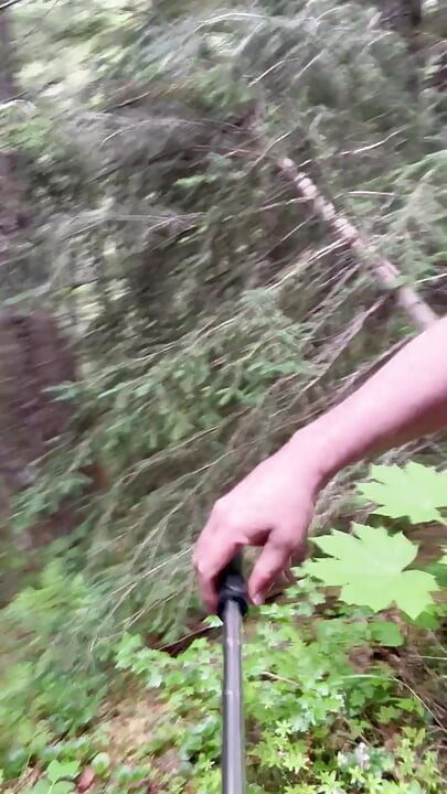 Hiking nude