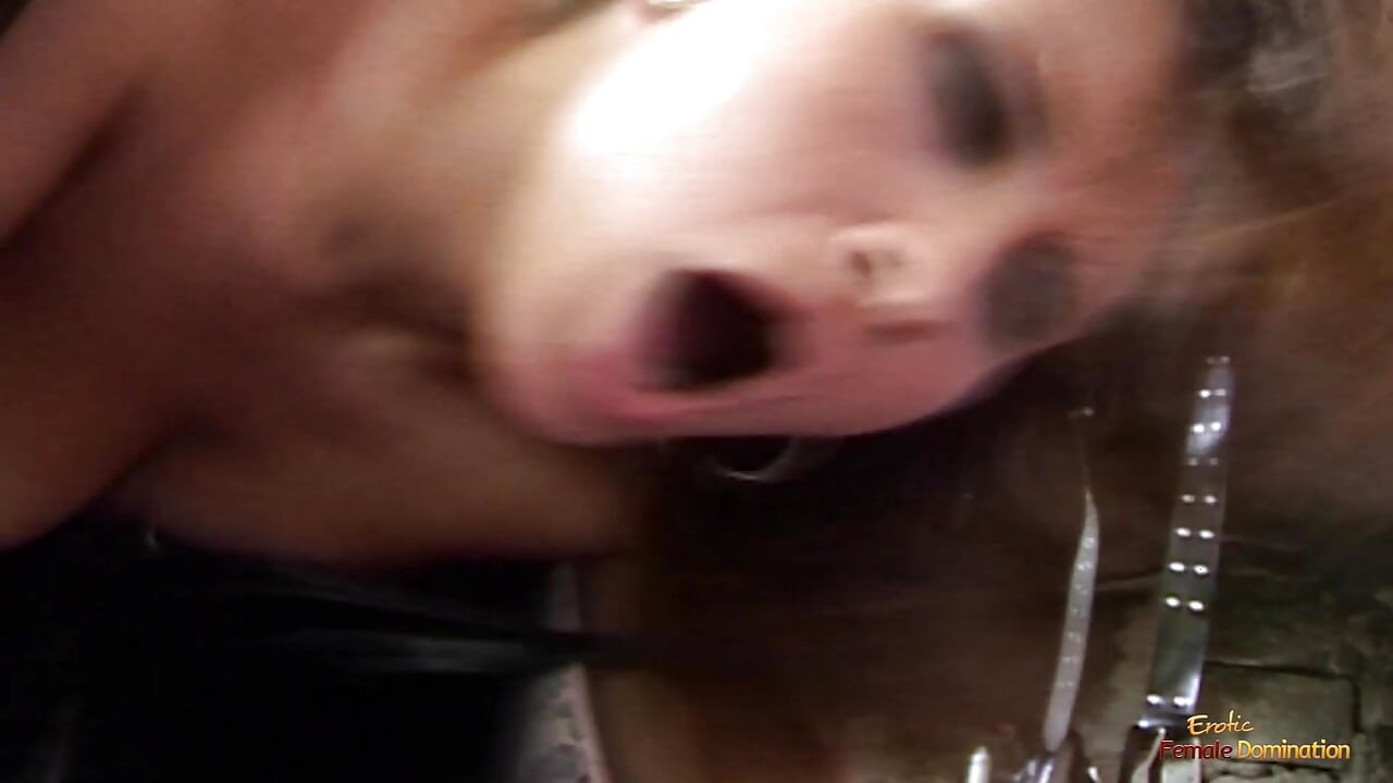 Naughty gal got herself trapped under a basket and disciplined in missionary
