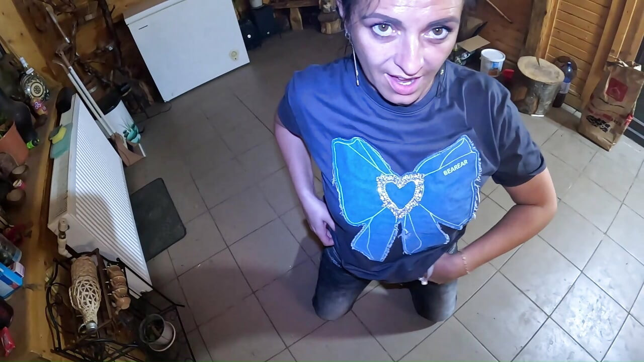 Tight Jeans Dance Slut Gagging Facefuck & Cum on My Tangas