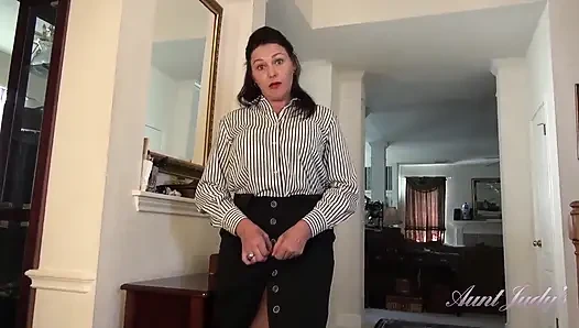 AuntJudys - vollbusige reife behaarte amateurin joana ist deine neue sekretärin