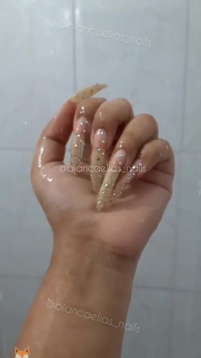 Porn sexy long nails 2