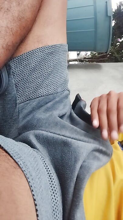Man Gets Hot and Masturbates Under His Clothes