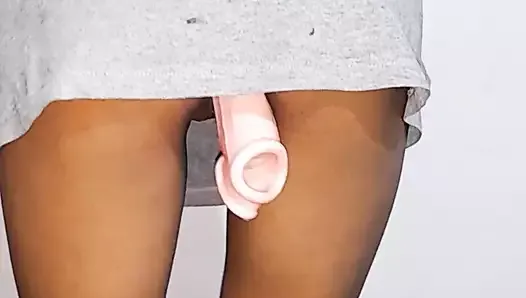 Little Gril Plug Toy and Boobs Milk  Dance