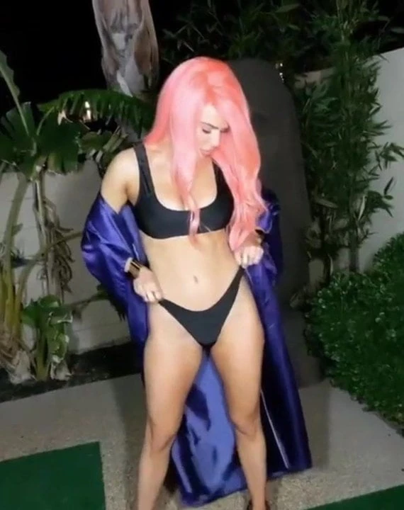 WWE - Lana aka CJ Perry in black bikini