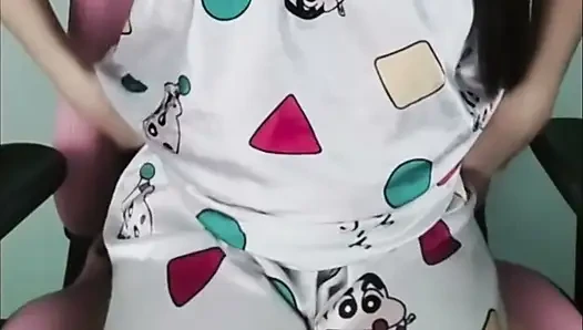 Horny Thai girl stabs her pussy with a dildo before bed. RealThaiSolo