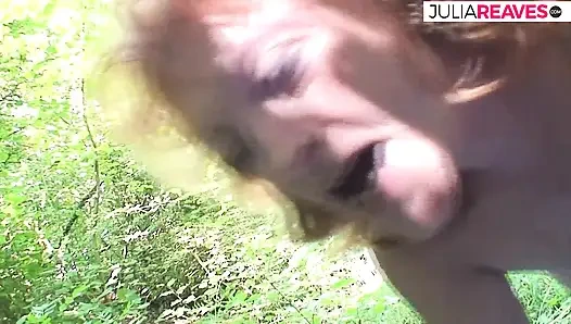 Old and Fat Granny Satisfies a Stranger - She Jerks off and Sucks His Cock