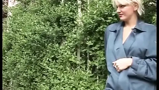 Gorgeous blonde in hot lingerie hard banged by a boy