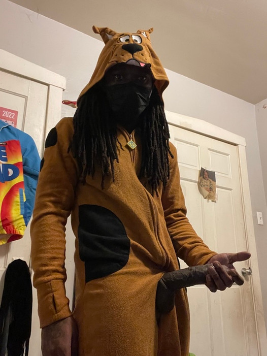 Guccicapone busting big cumshot in scooby doo onesie