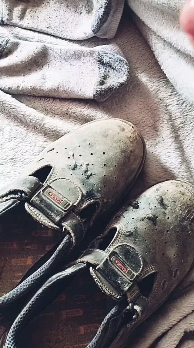I cum on my work shoes and socks