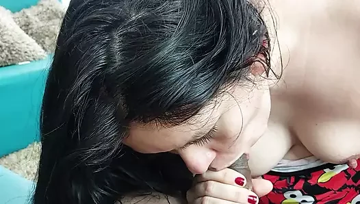 My stepsister's best cock sucking
