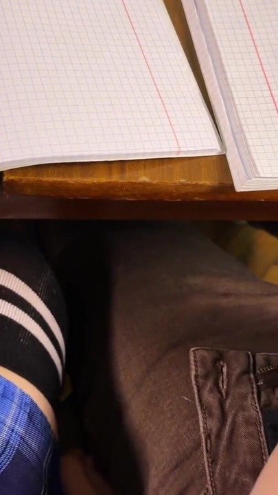 GIRL Stroking him again under the Desk. Female Pov | Clip 1