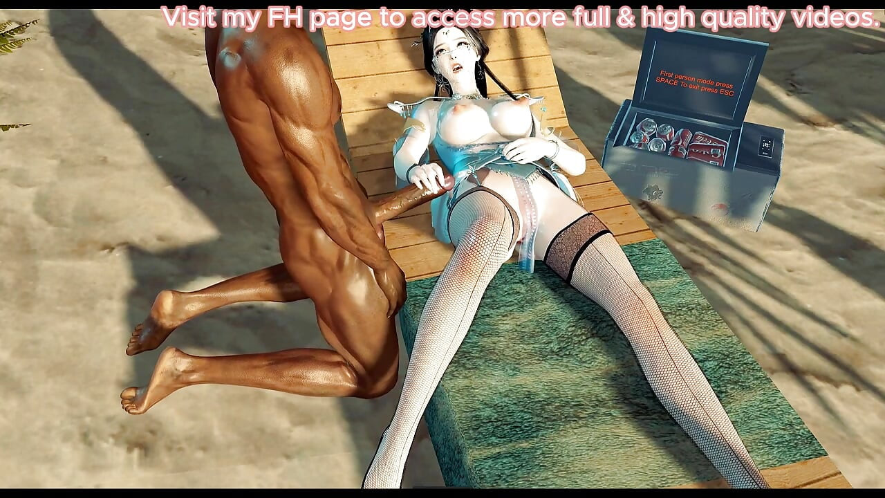 Melengkung sampai sempurna- hentai animasi 3d