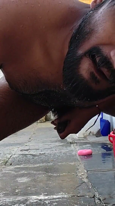 XHard - Outside Bathing Video Kumbha Manoj Kumar | Clip 2