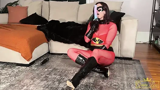 Elastigirl Squirts Multiple Times - Cosplay and Squirting Teaser