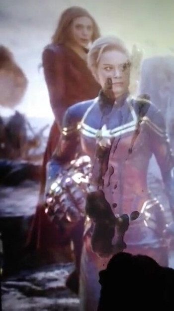 Iconic moment from "Brie Larson 'Captain Marvel' Cum Tribute (2)"