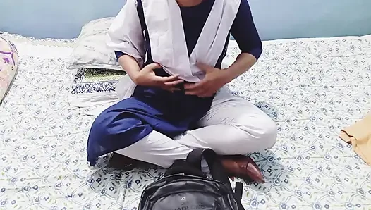 Evde gerçek öğretmen ve öğrenci seksi