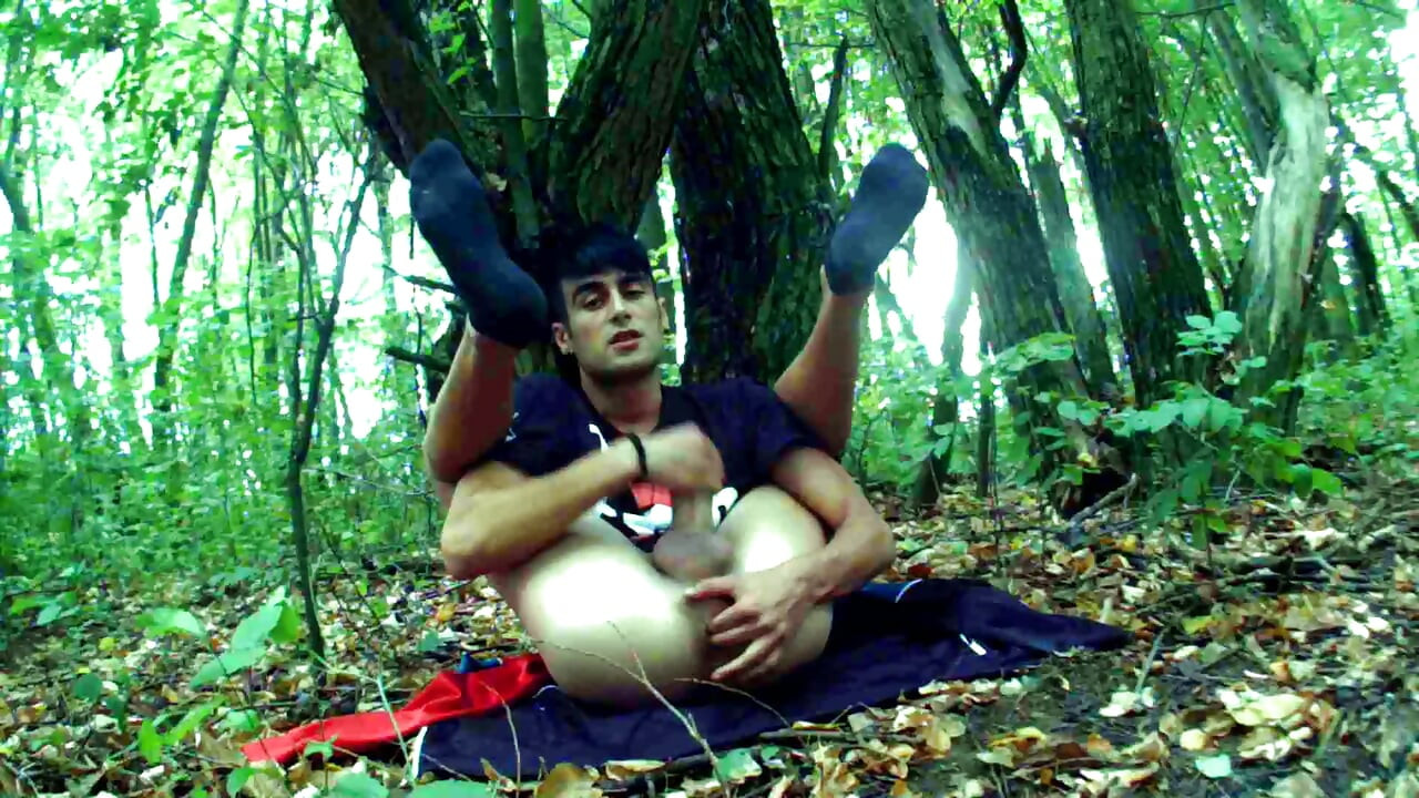 Legs Over Head Fingering and Jerking with Visible Anal Contractions