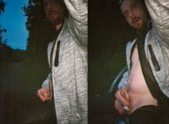 Public jerk off in the park at sunrise – who saw me?!