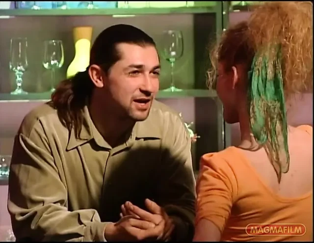 The Bravest of the Three Girlfriends in the Billiard Salon Gets a Blowjob From the Boss DJ
