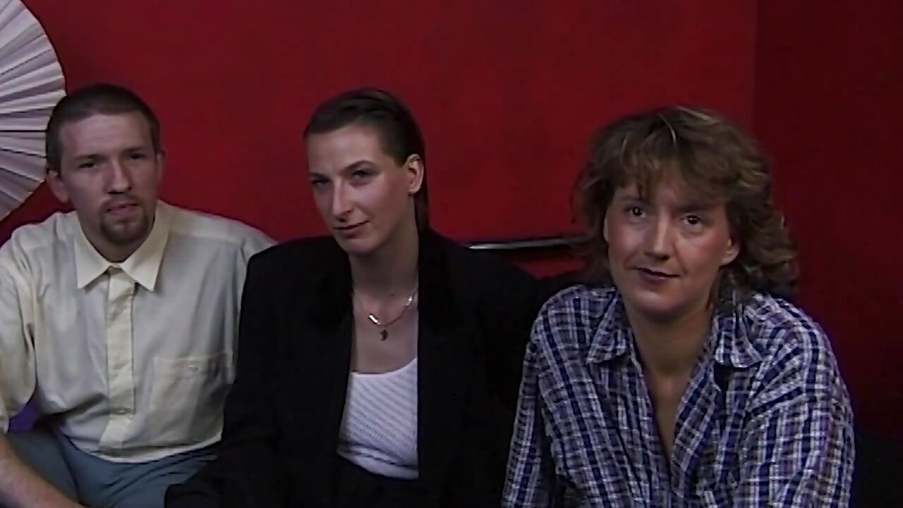 Mature Brunette Joins Young Couple for Wild Threesome Fuck