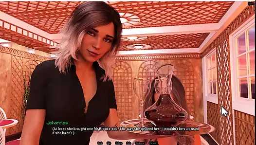 Radiant 6, waiter shows me her boobs