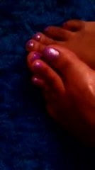 black feet pink toes