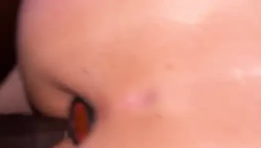 Backshots with a Butt Plug in Big Booty MILF