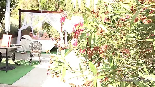 Auntjudys - Busty MILF Keira Invites You Over for Backyard JOI