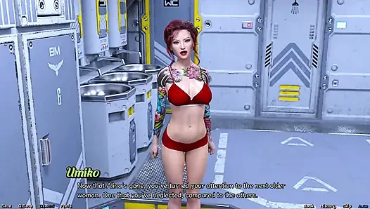 Stranded in Space - Stripper MILF Flashes Her Big Tits