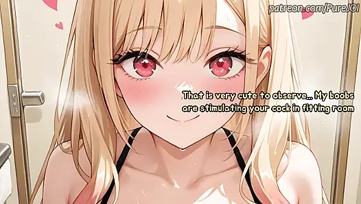 You have creampied Marin Kitagawa's pussy in the fitting room