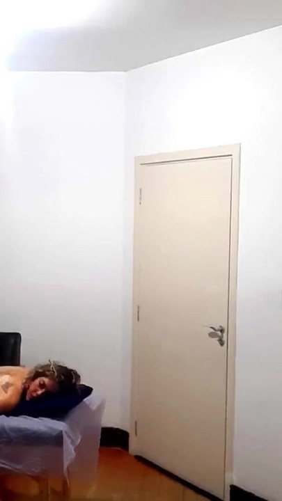 Emotional moment from "She went to get a massage but was surprised by the therapist who ejaculated in her"