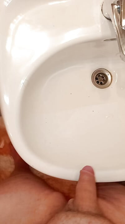 Chubby Guy jerks dick Till He cums