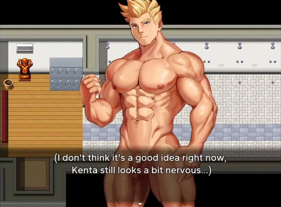 Stranger enters the locker room and makes me excited.